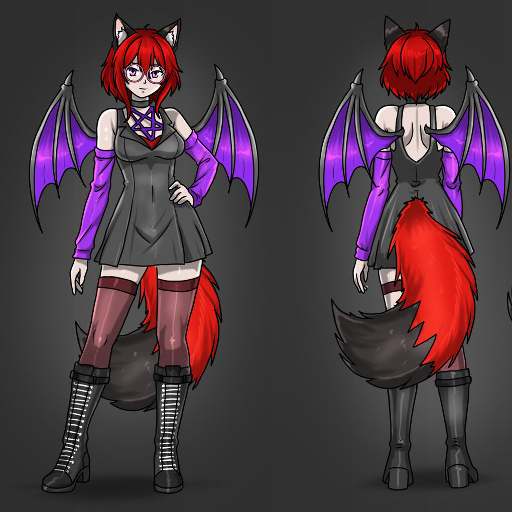 Front and Back View Scarlette